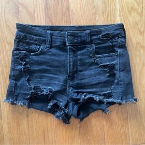American Eagle Distressed Jean Shorts Stretch